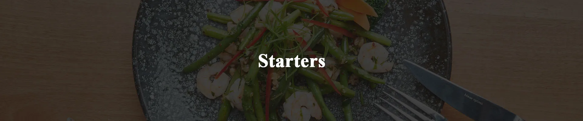 Starters Menu Banner at Patron Meat House Abu Dhabi